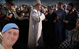 Kahramanlara son veda! Şehit eşinin sözleri duygulandırdı