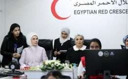Emine Erdoğan, Mısır’da Sisi’nin eşi Amer ile görüştü
