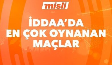 İddaa’da günün en çok oynanan maçları