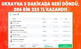 Ukrayna 3 dakikada geri döndü, Misli’de 206 bin 325 TL kazandı!